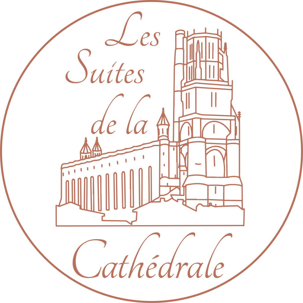 Logo rond des suites de la cathédrale : appart hôtel à Albi
